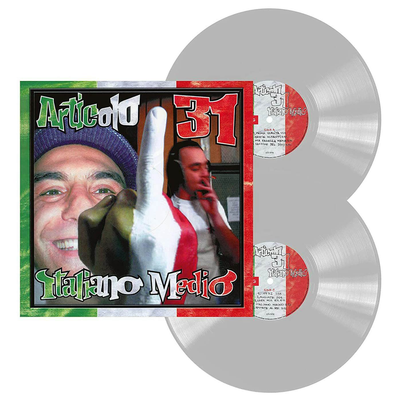 Articolo 31 Italiano Medio (2LP/Silver) Vinyl Record