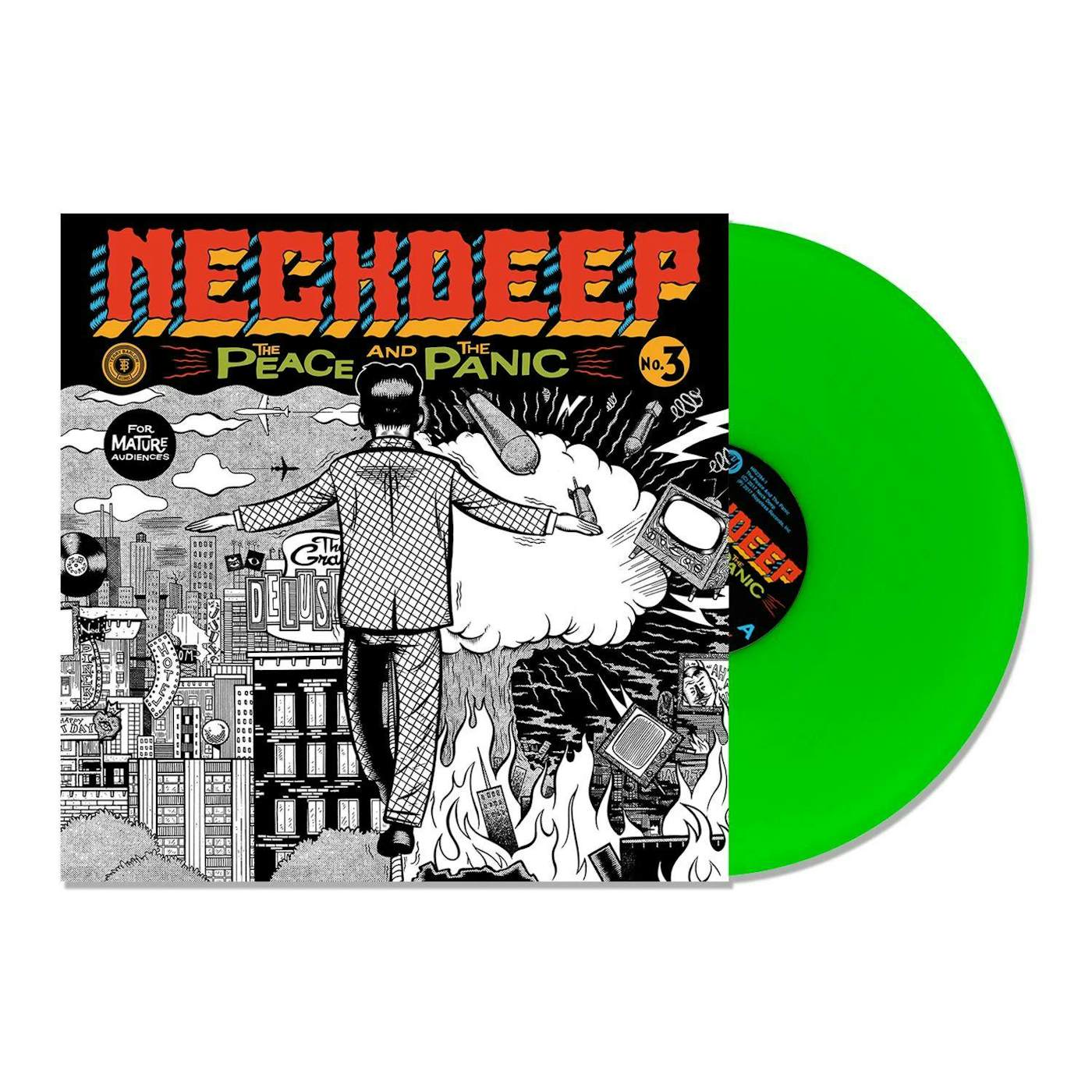 Neck Deep Peace & The Panic - Neon Green Vinyl Record