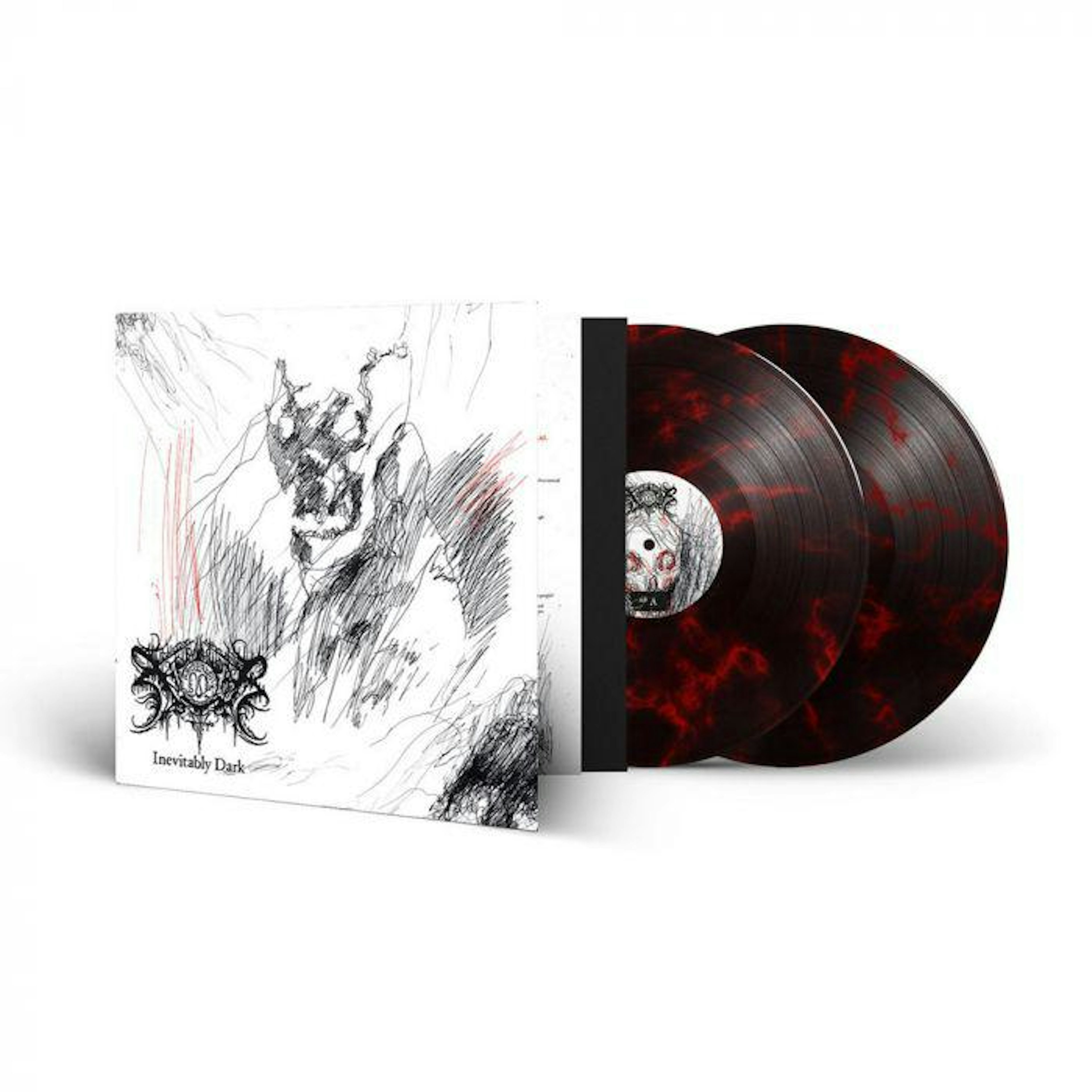 Xasthur Inevitably Dark (red Black Marble) Vinyl Record