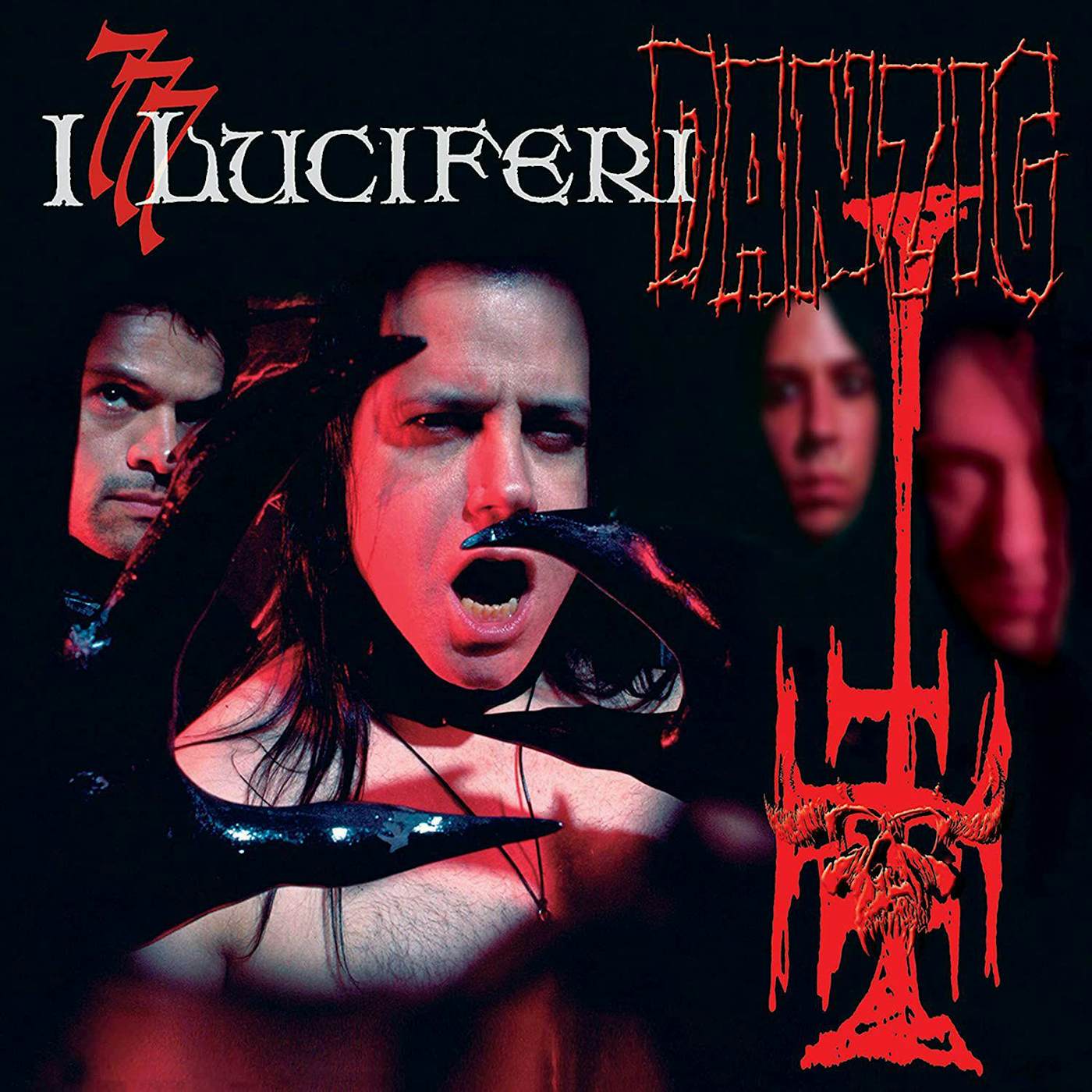 Danzig 777: I Luciferi - Black/White/Red Split Splatter Vinyl Record