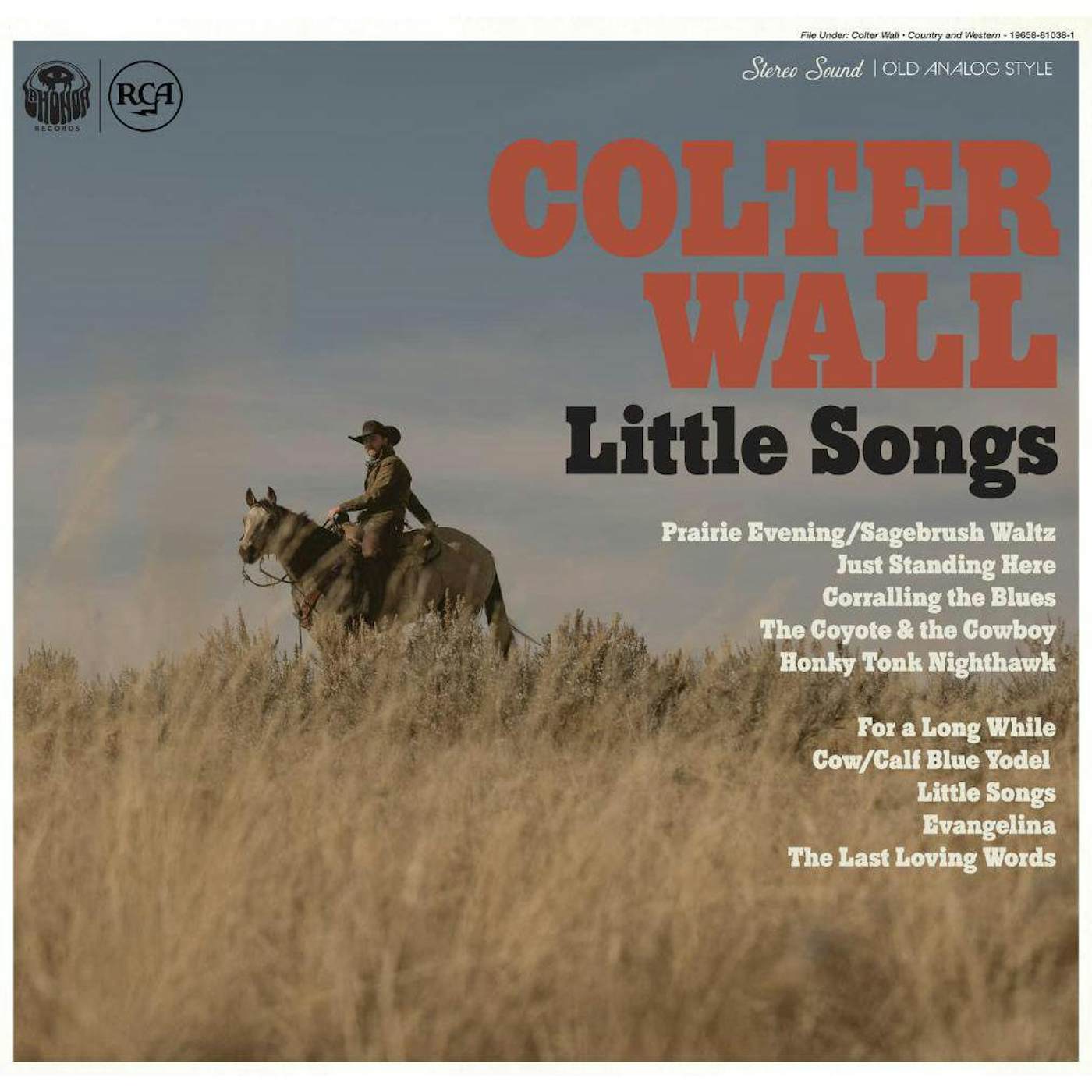 Colter Wall Little Songs Vinyl Record