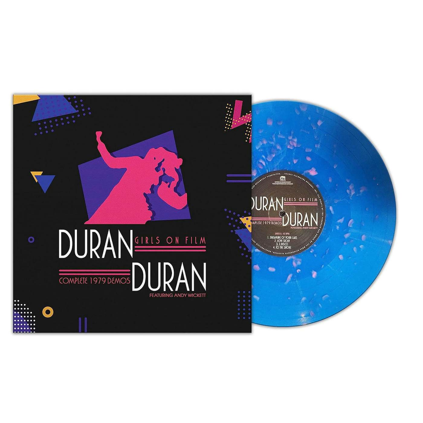 Duran Duran Girls On Film - Complete 1979 Demos (Blue W/ Pink Dots) Vinyl Record