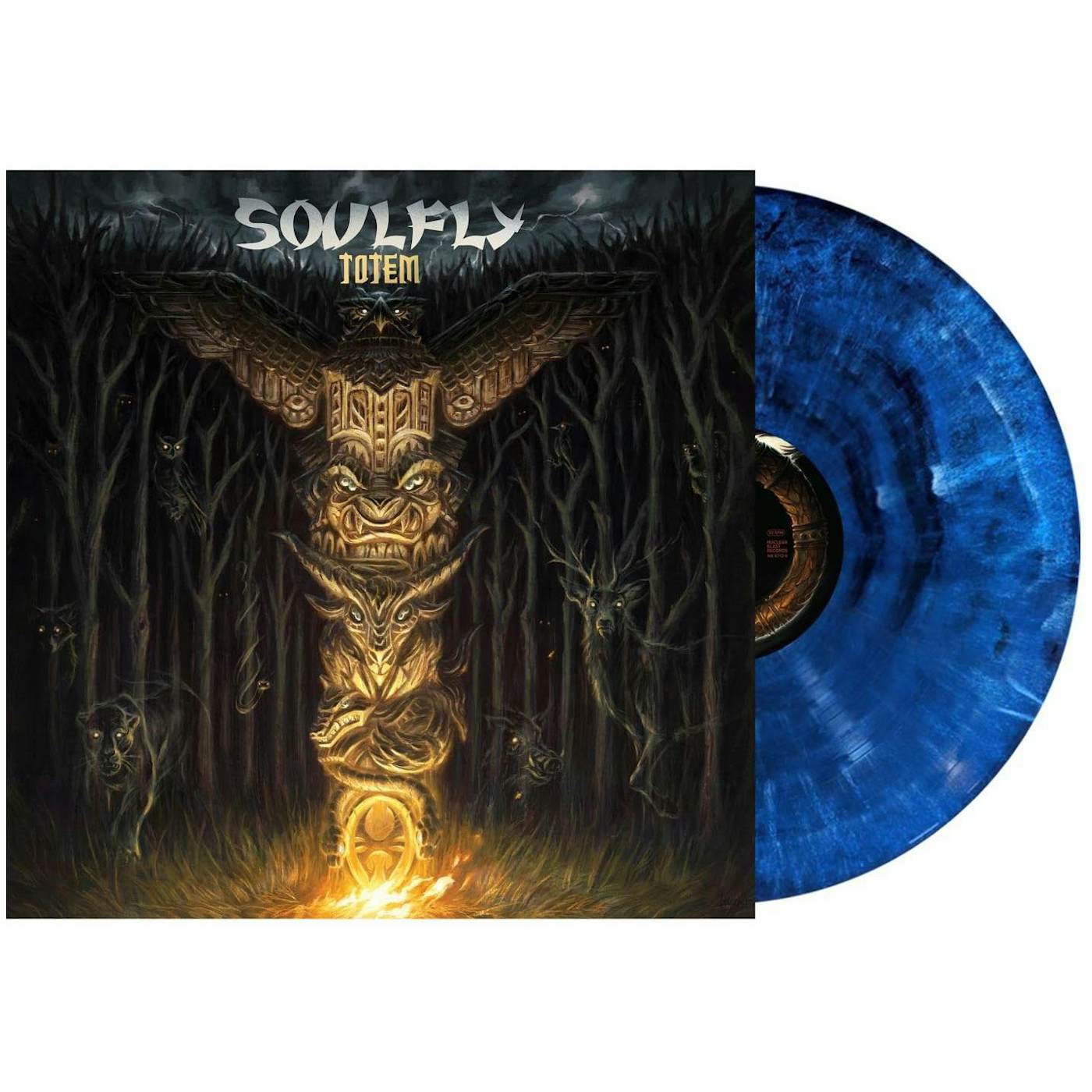 Soulfly Totem - Blue Marble Vinyl Record