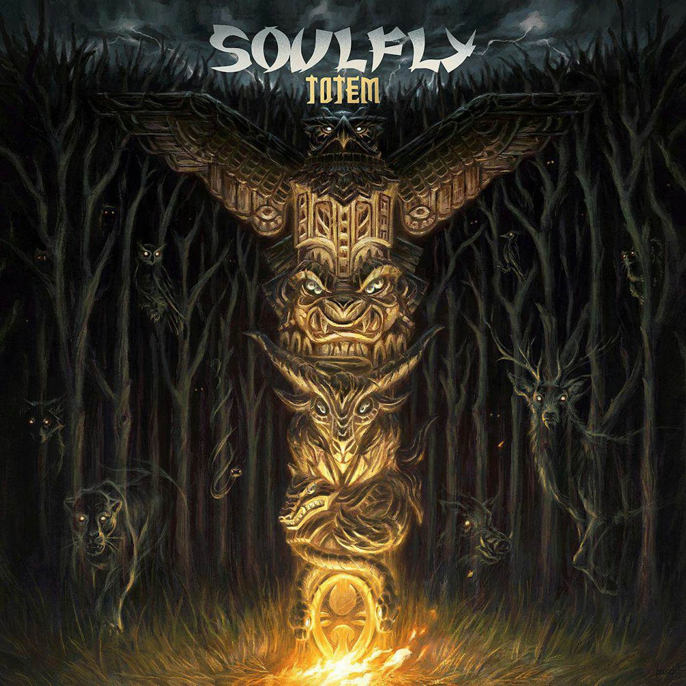 Soulfly Totem - Blue Marble Vinyl Record