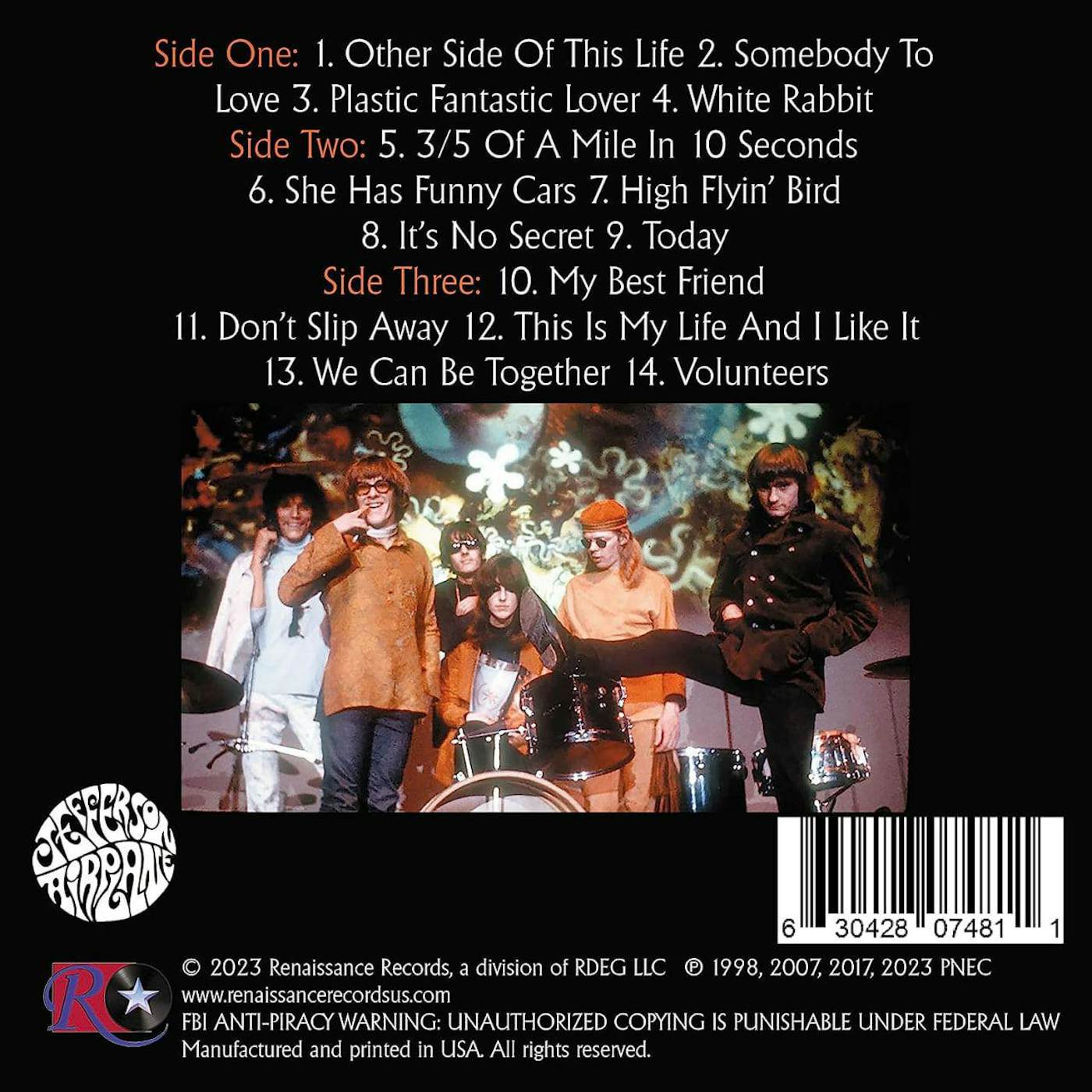 Jefferson Airplane Alive in America 1967-1969 (Remastered/Deluxe/2LP/Orange) Vinyl Record