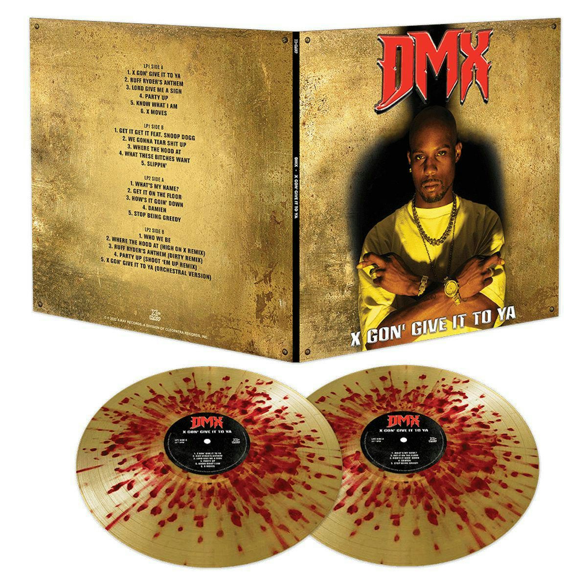 DMX X Gon' Give It To Ya - Gold/Red Splatter Vinyl Record
