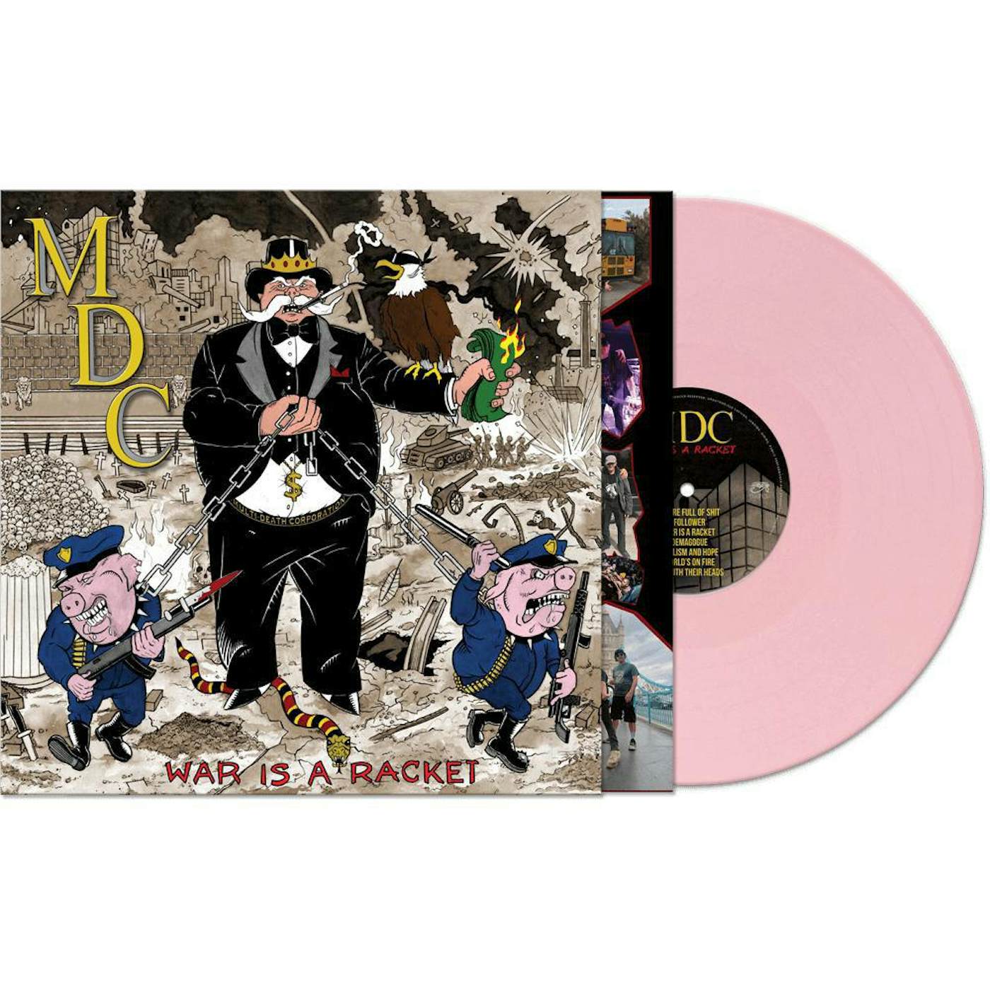 MDC War Is A Racket - Pink Vinyl Record