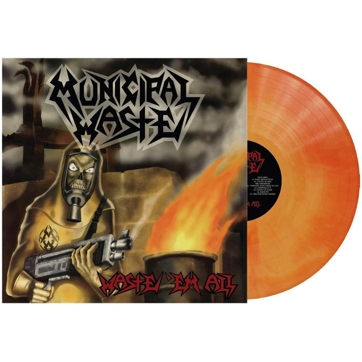 Municipal Waste Waste 'em All (Orange Swirl) Vinyl Record