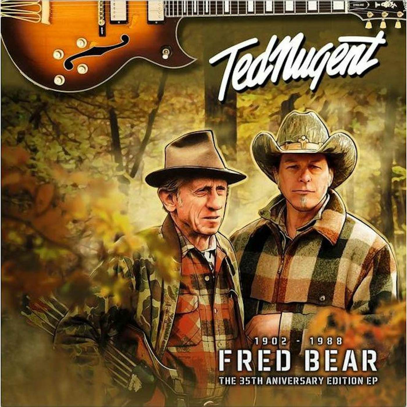 Ted Nugent Fred Bear  (Hunter Orange) Vinyl Record