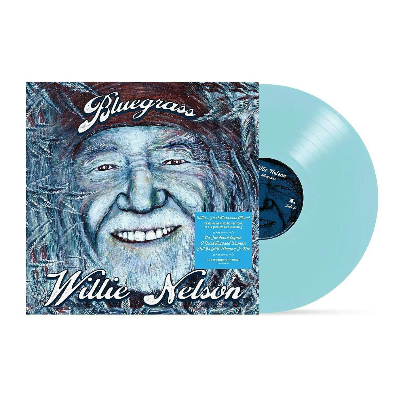 Willie Nelson Bluegrass (Blue) Vinyl Record