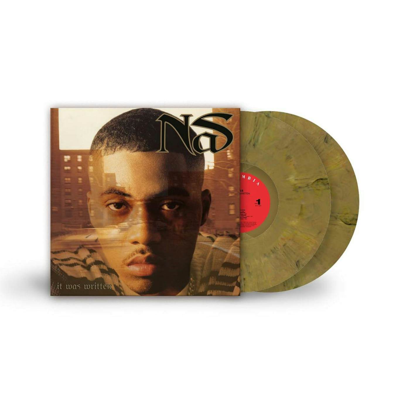 Nas  It Was Written (Gold & Black Marble) Vinyl Record