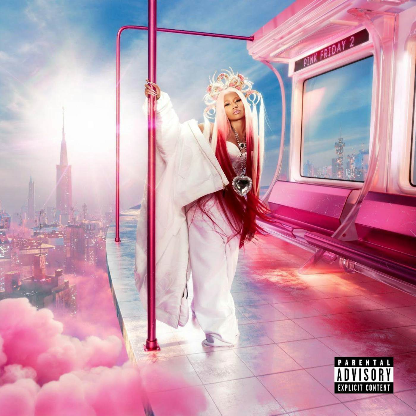 Nicki Minaj Pink Friday 2 (Electric Blue/Explicit Content) Vinyl Record