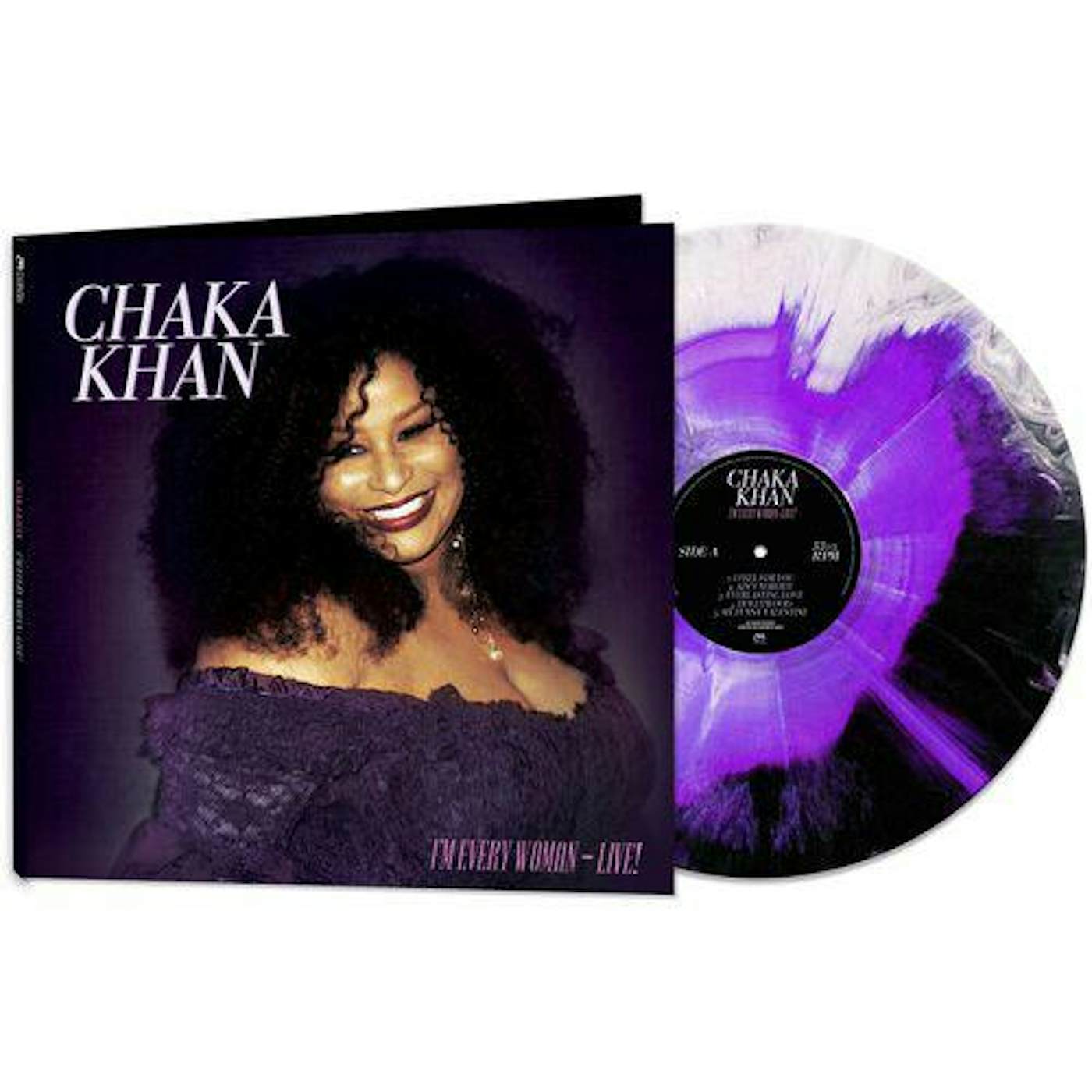 Chaka Khan I'm Every Woman - Live (Purple/White Haze) Vinyl Record