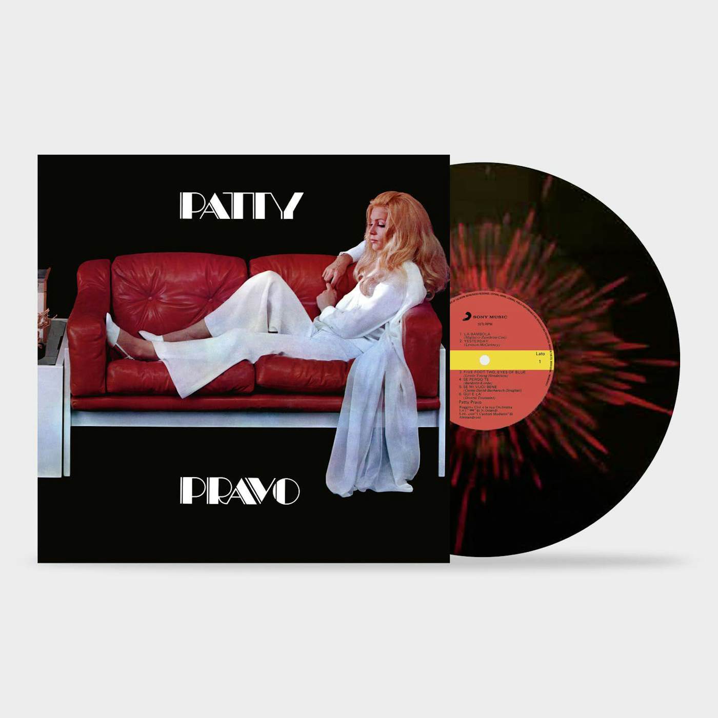 Patty Pravo (Black & Red Splatter) Vinyl Record