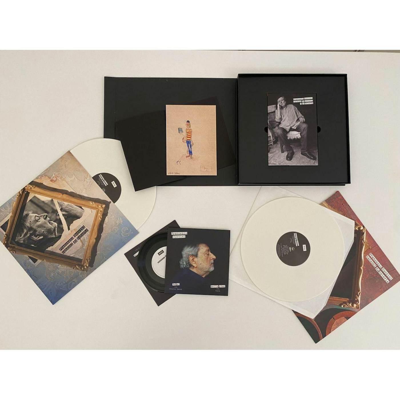 Francesco Guccini Canzoni Da Intorto E Da Osteria (Ltd Deluxe/Double/White /7-inch/2CD/Book) Vinyl Record