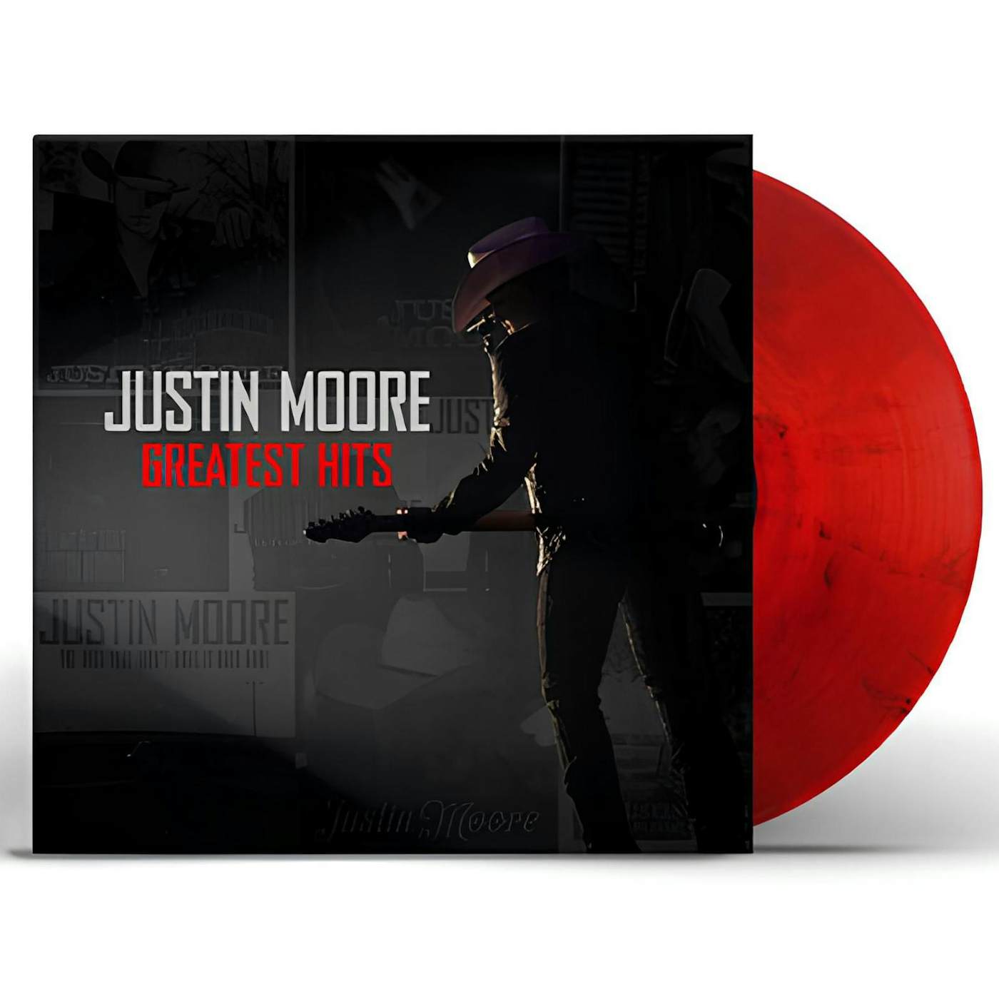 Justin Moore Greatest Hits (Red Smoke) Vinyl Record