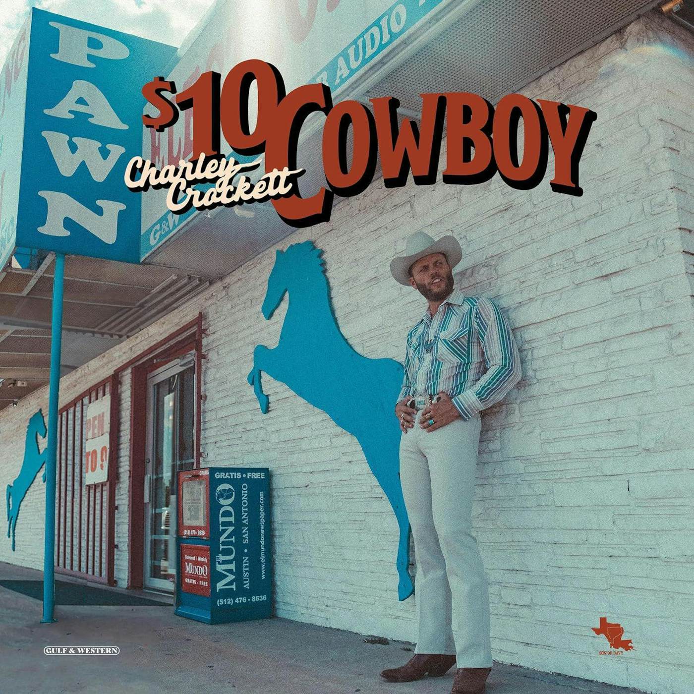 Charley Crockett $10 Cowboy Vinyl Record