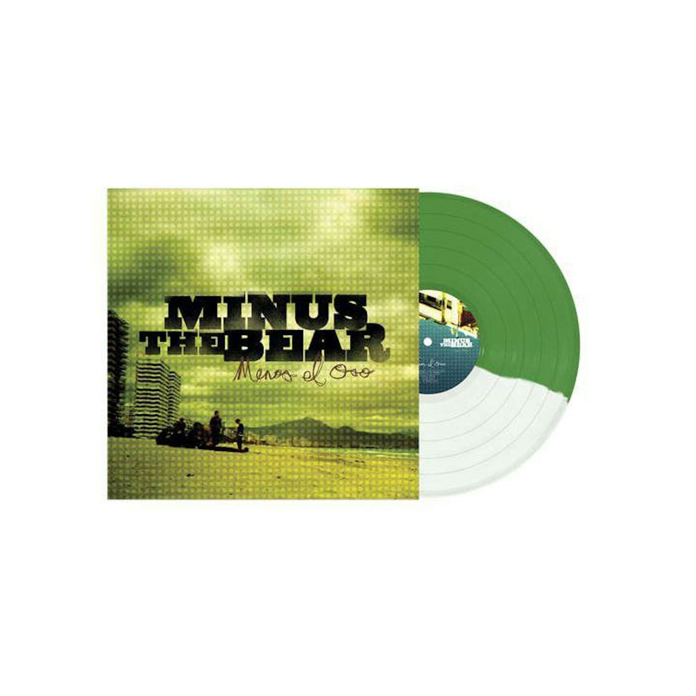 Minus the Bear Menos El Oso - Translucent Green / Half White Vinyl Record