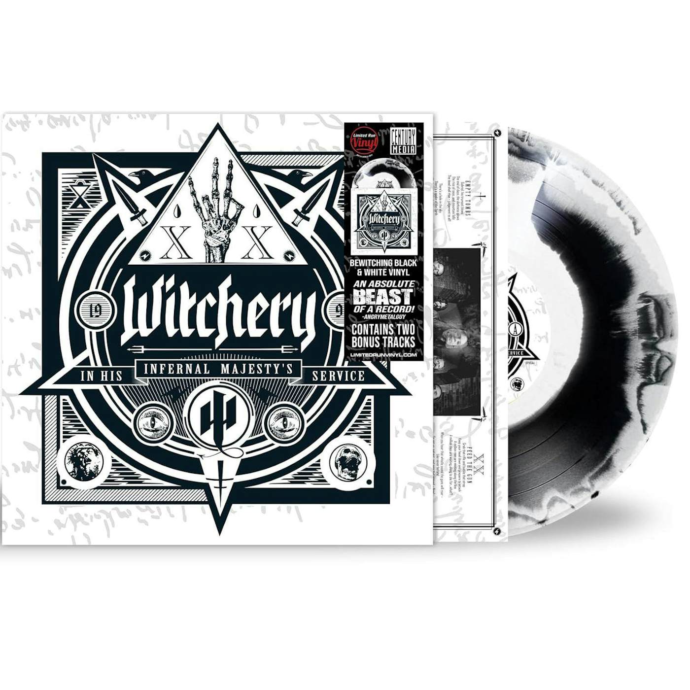 Witchery In His Infernal Majesty's Service (Limited/Black/White Swirl) Vinyl Record