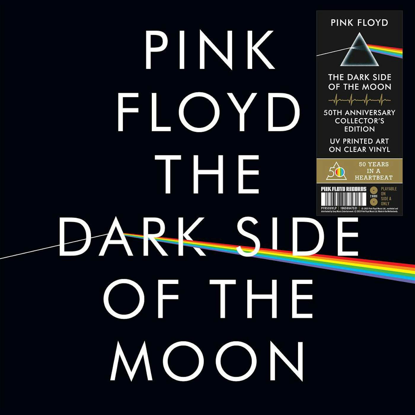 Pink Floyd The Dark Side Of The Moon (50th Anniversary/2023 Remastered/2LP/Clear/180G/Gatefold) Vinyl Record