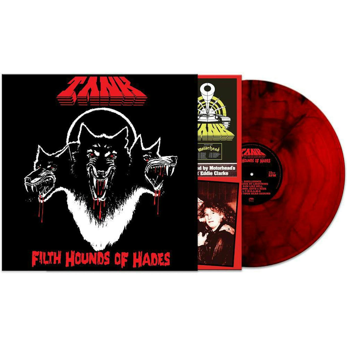 Tank Filth Hounds Of Hades (Red Marble) Vinyl Record