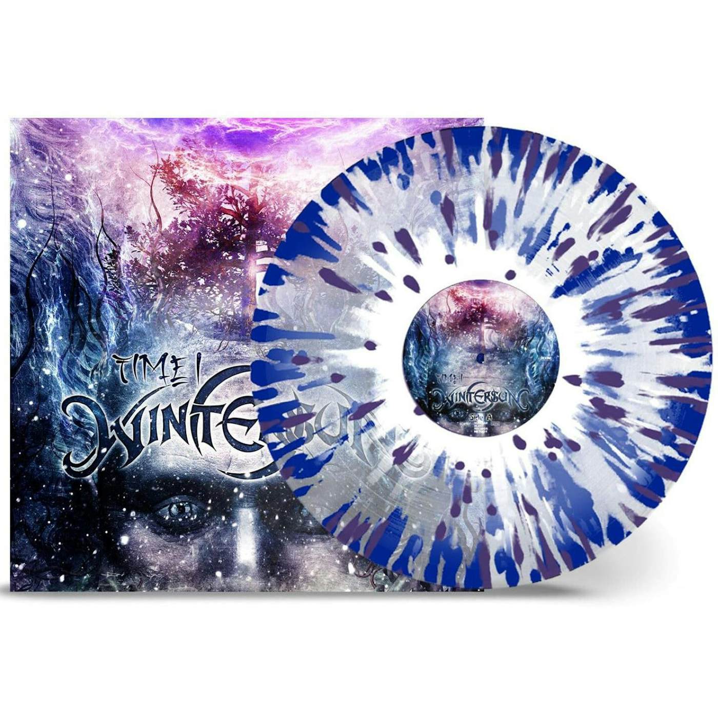 Wintersun  Time I - Clear Blue White Purple Splatter  Vinyl Record 