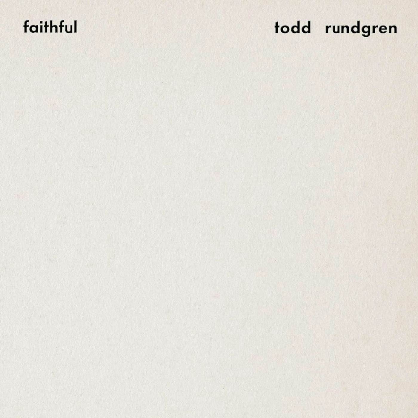 Todd Rundgren Faithful Vinyl Record
