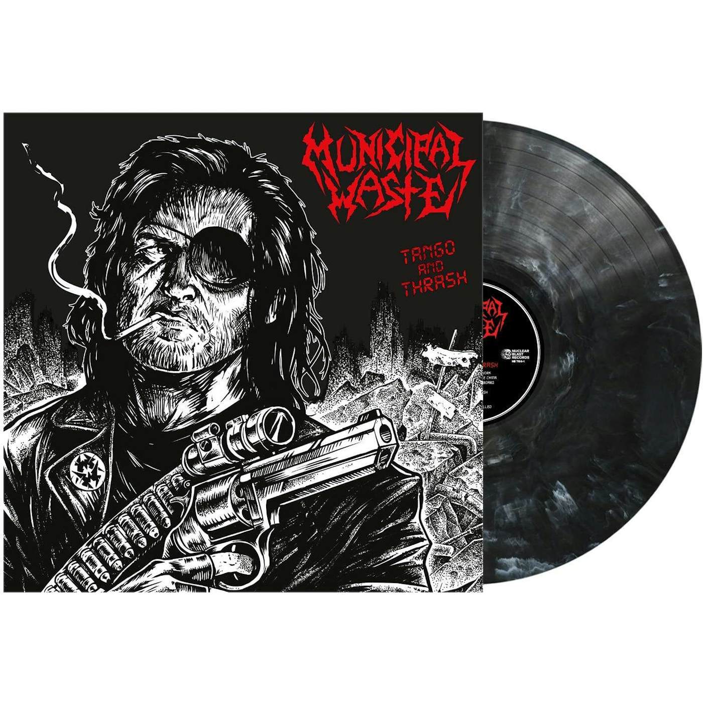 Municipal Waste Tango & Thrash (black & White Marble) Vinyl Record