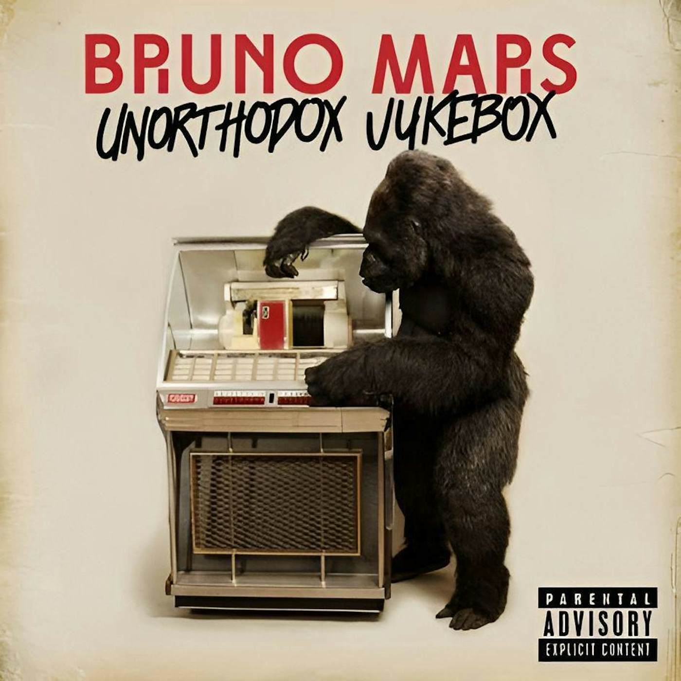 Bruno Mars Unorthodox Jukebox - Red Splatter Vinyl Record