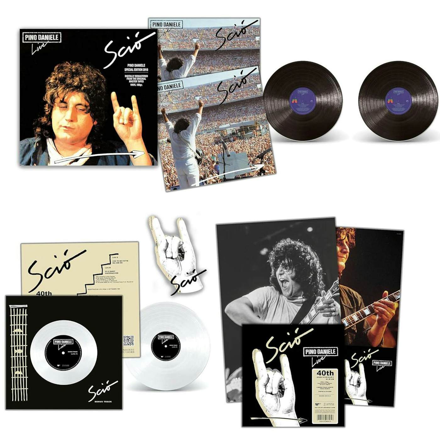 Pino Daniele Scio Live: 40th Anniversary Album Vinyl Record