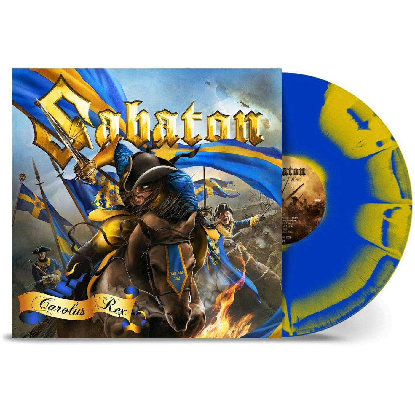 Sabaton Carolus Rex - (Blue Yellow Sunburst) Vinyl Record