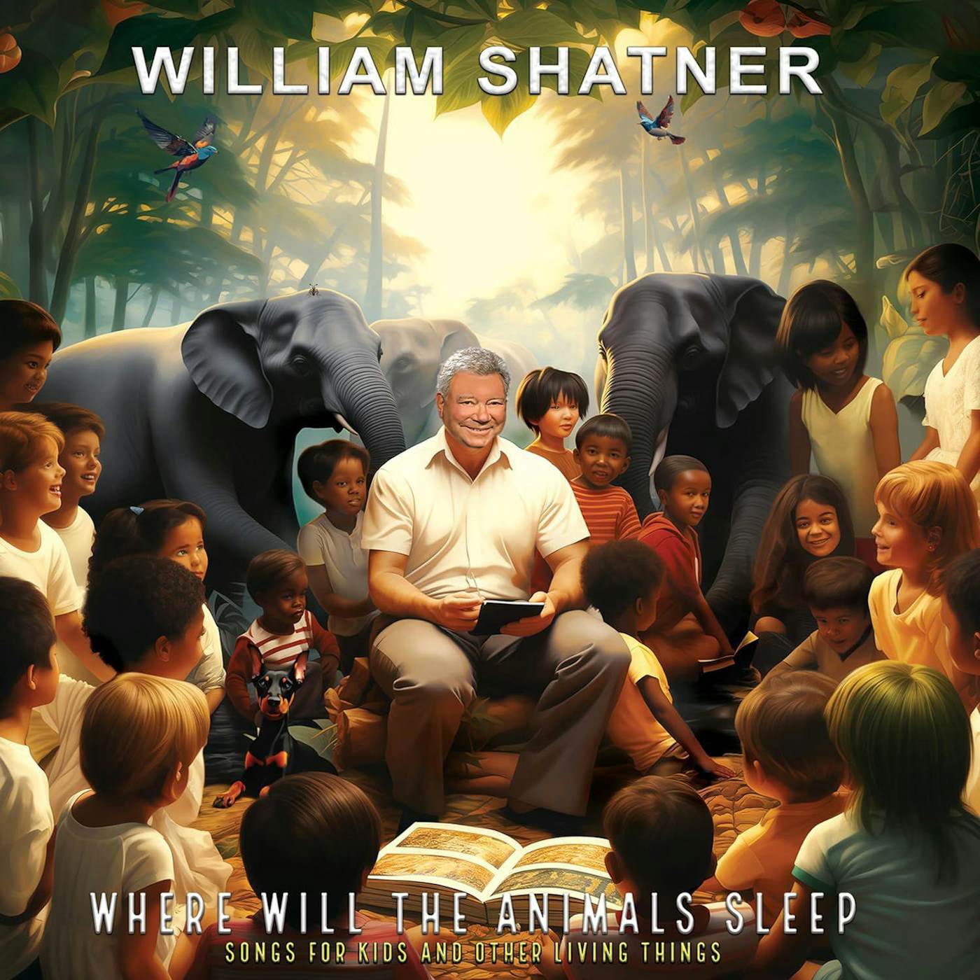 William Shatner Where Will The Animals Sleep? Songs For Kids (Green) Vinyl Record