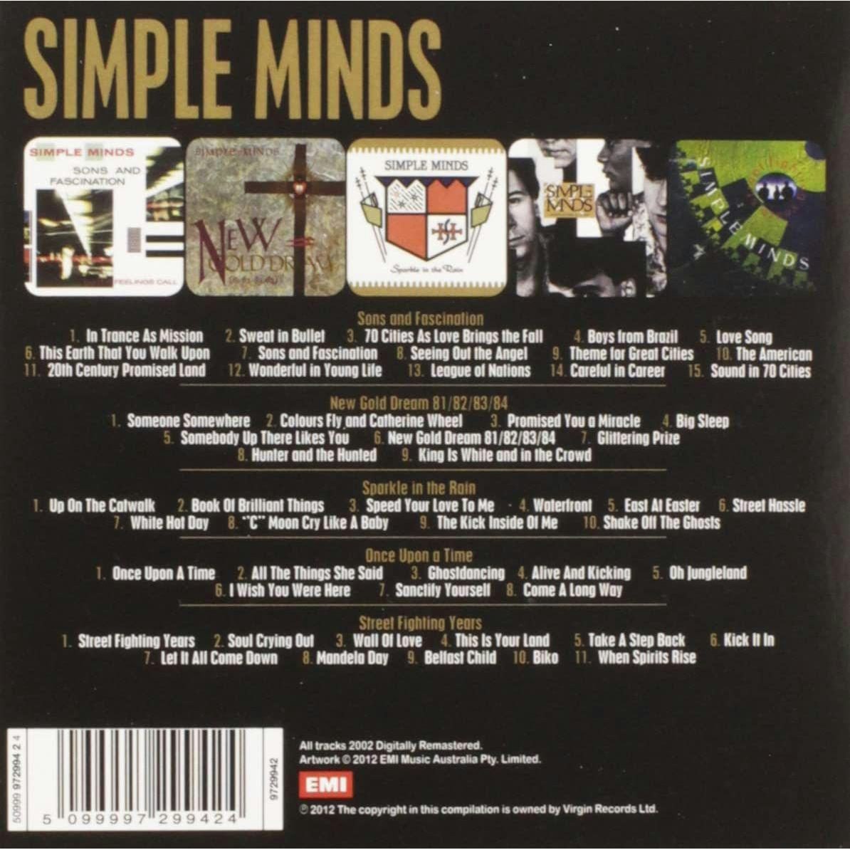 Simple Minds 5 Album (Box Set) CD