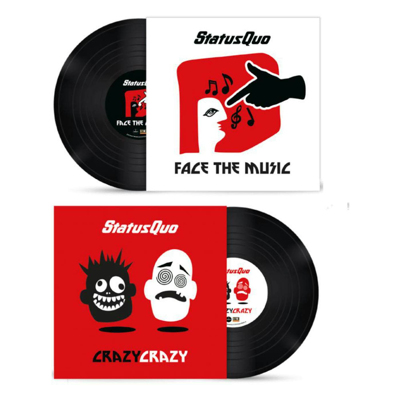 spor dosis Positiv Status Quo Crazy, Crazy / Face The Music (Single - 7" LP with Reversible  Sleeve) 7 Inch (Vinyl)