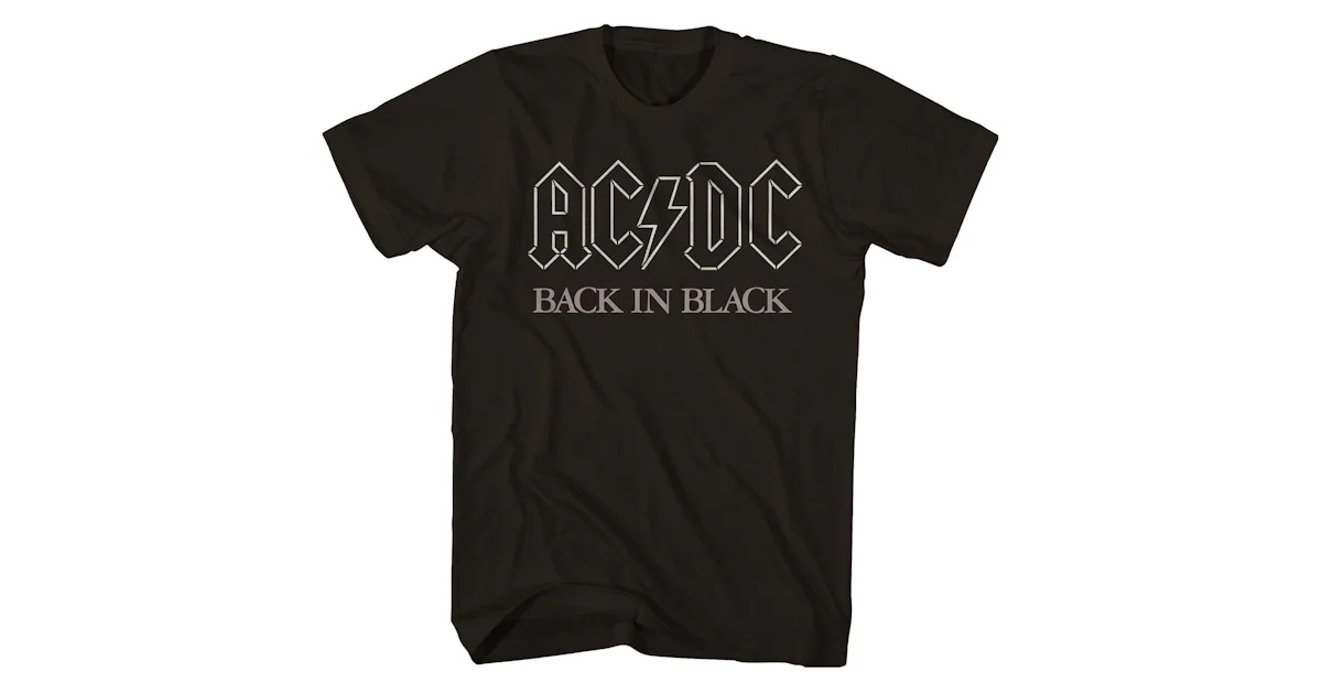 AC/DC T-Shirt | Back In Black Logo AC/DC Shirt