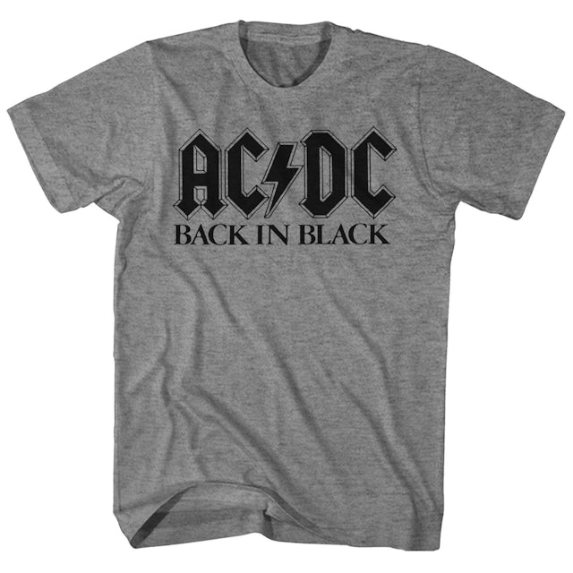 AC/DC TShirt Official Logo Back In Black AC/DC Shirt