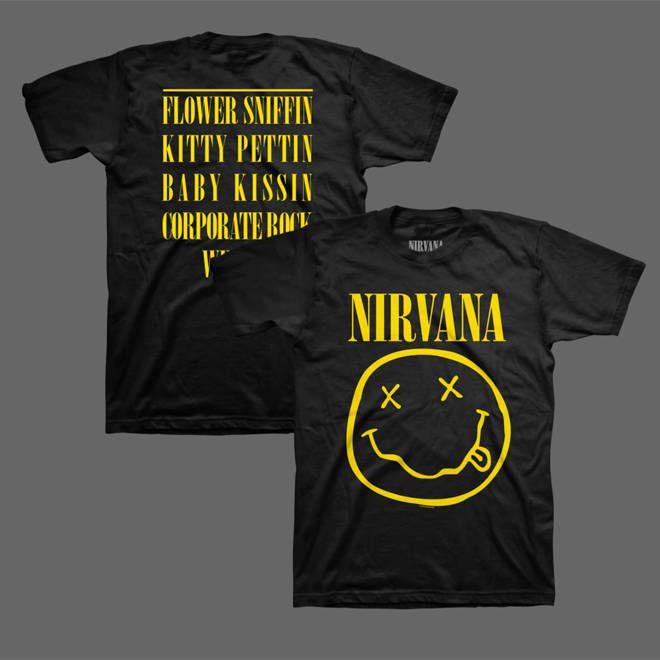 Smiley Face Logo One Sided Shirt Nirvana