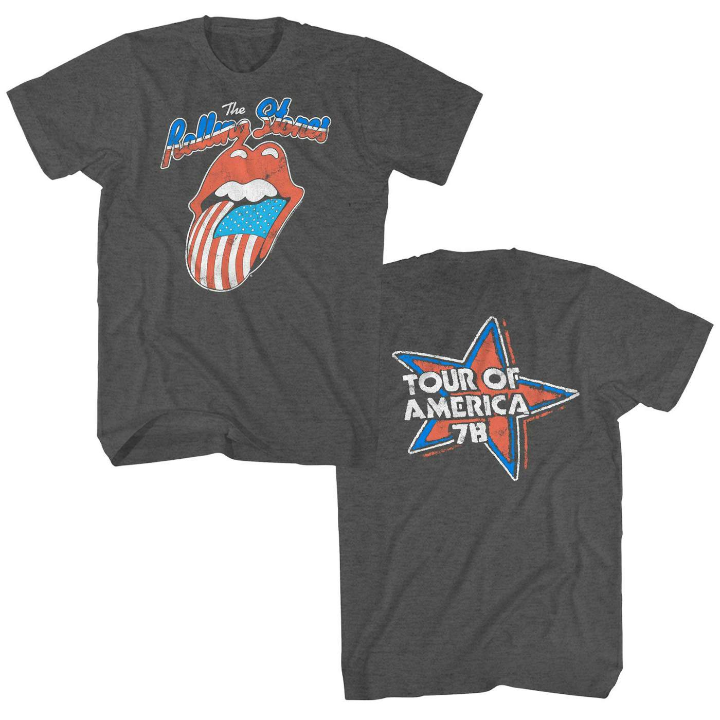 The Rolling Stones T-Shirt | Tour Of America '78 Distressed The Rolling Stones Shirt