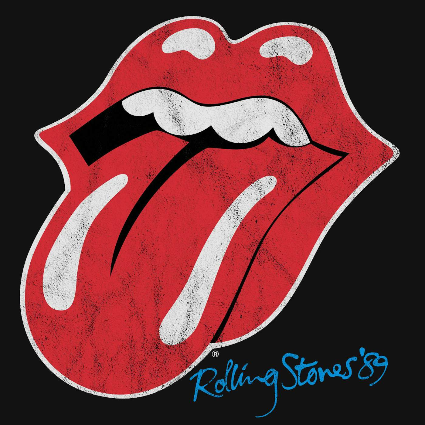 The Rolling Stones T-Shirt | '89 Distressed Classic Tongue Logo The Rolling  Stones Shirt