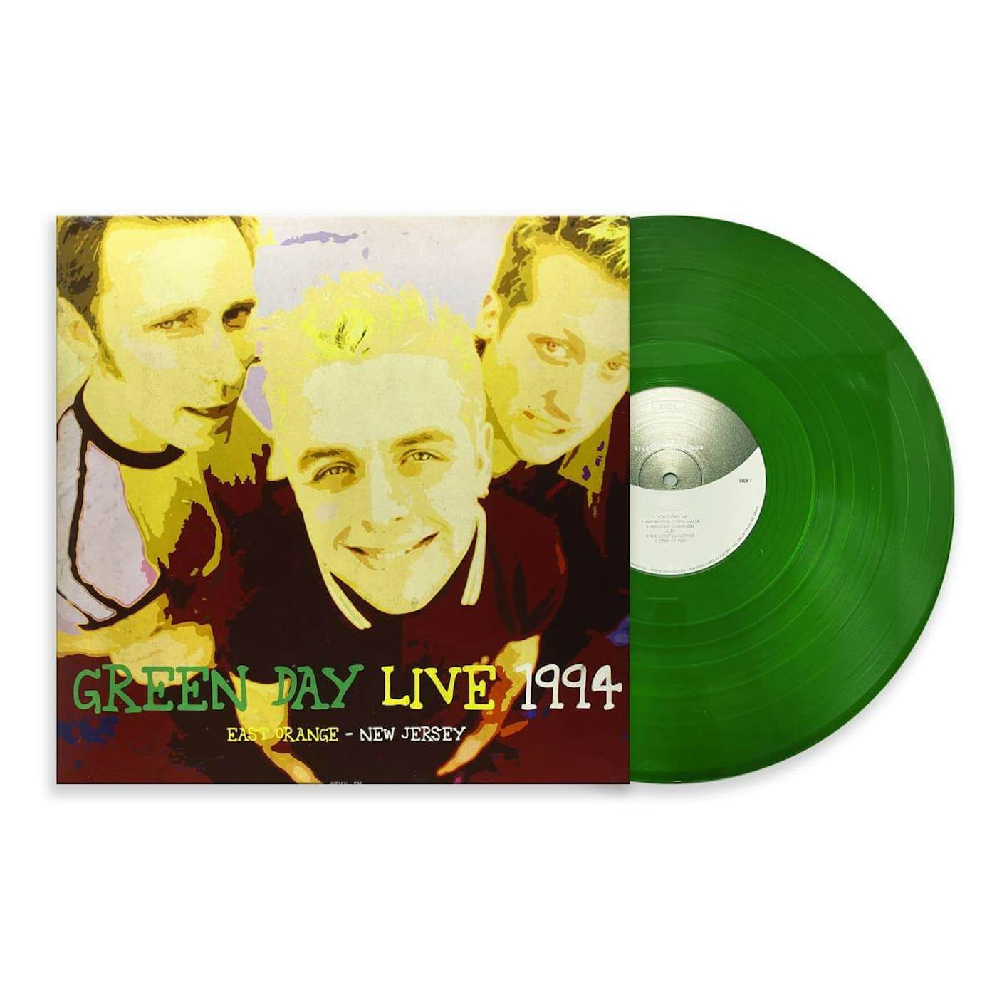 Green Day LP Vinyl Record - Live At WFMU-FM East Orange New Jersey August 1st 1994 (Green Vinyl)