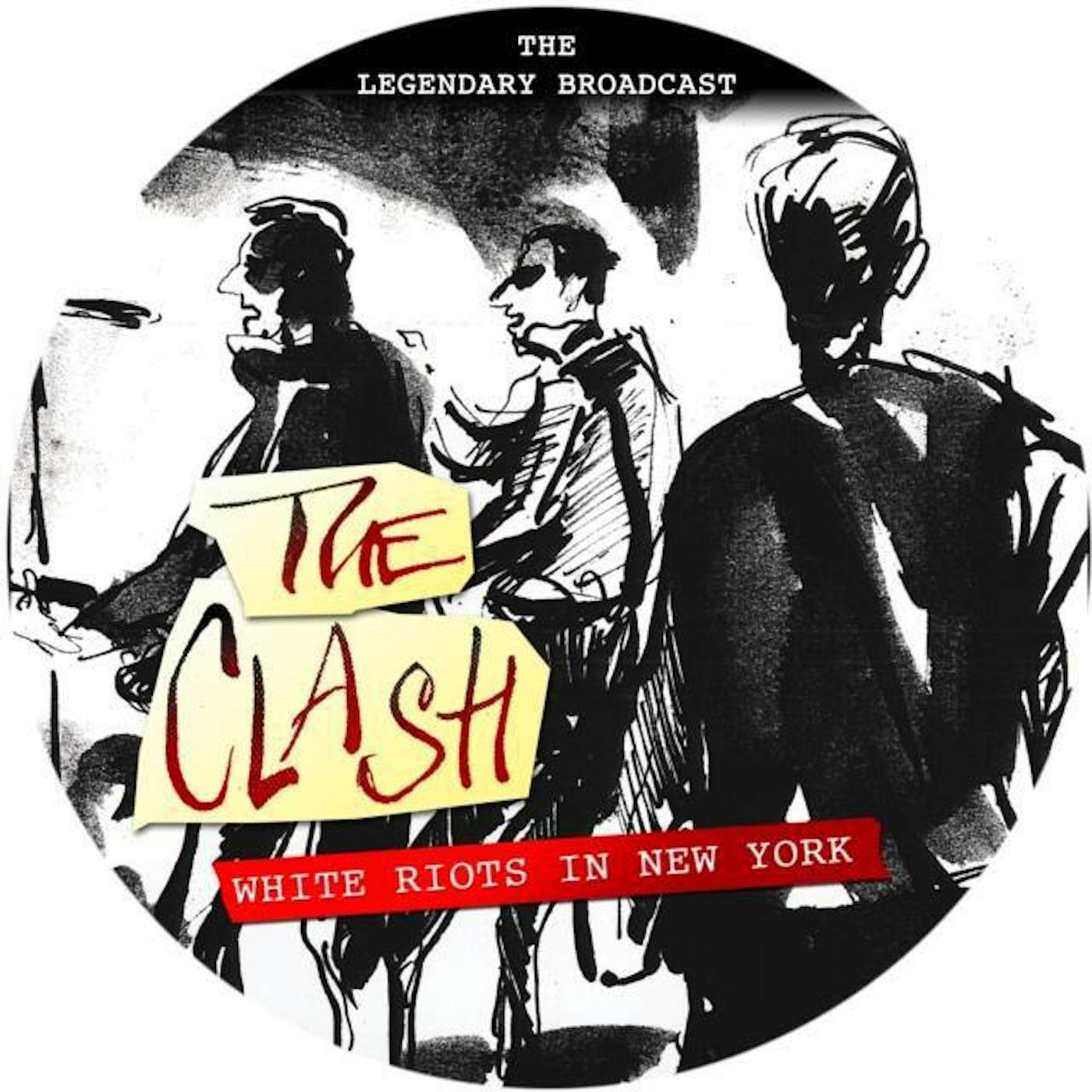 The Clash LP Vinyl Record - White Riots In New York (Picture Disc)