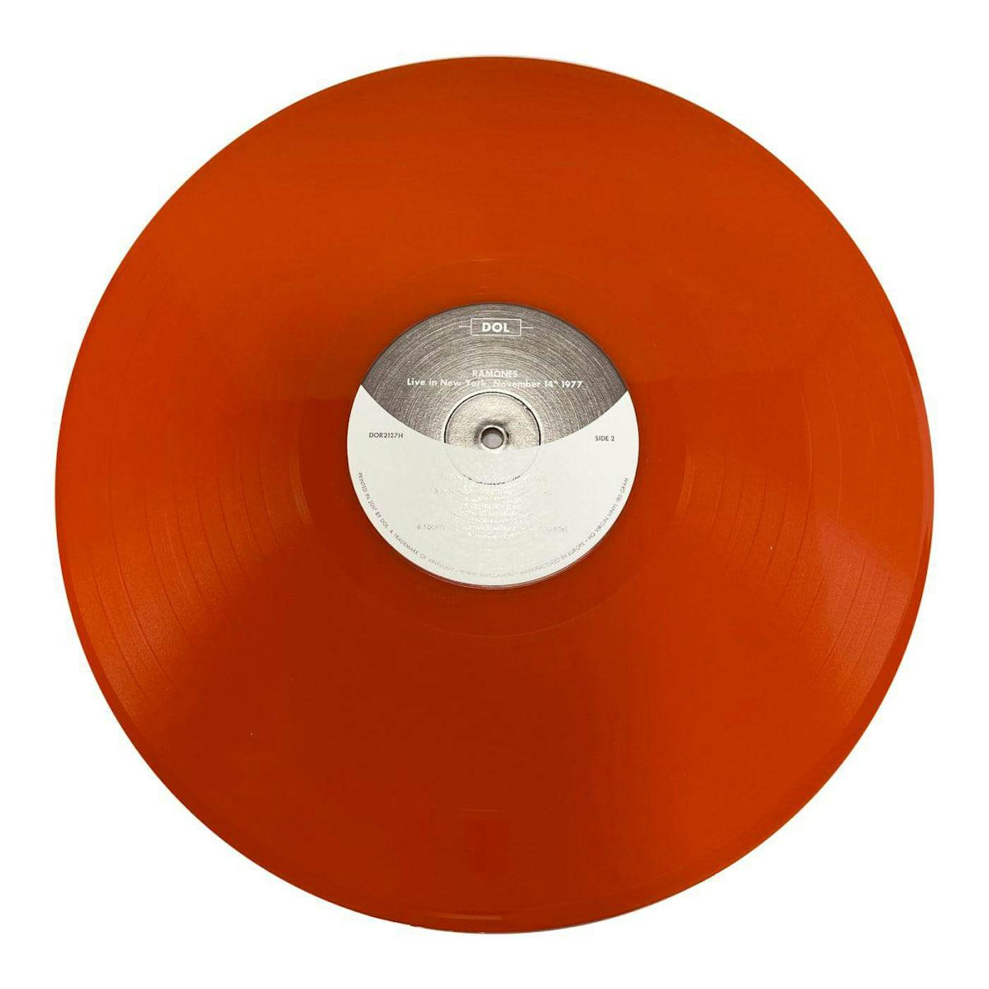The Ramones LP Vinyl Record - Live In New York November 14th 1977 (Orange Vinyl)