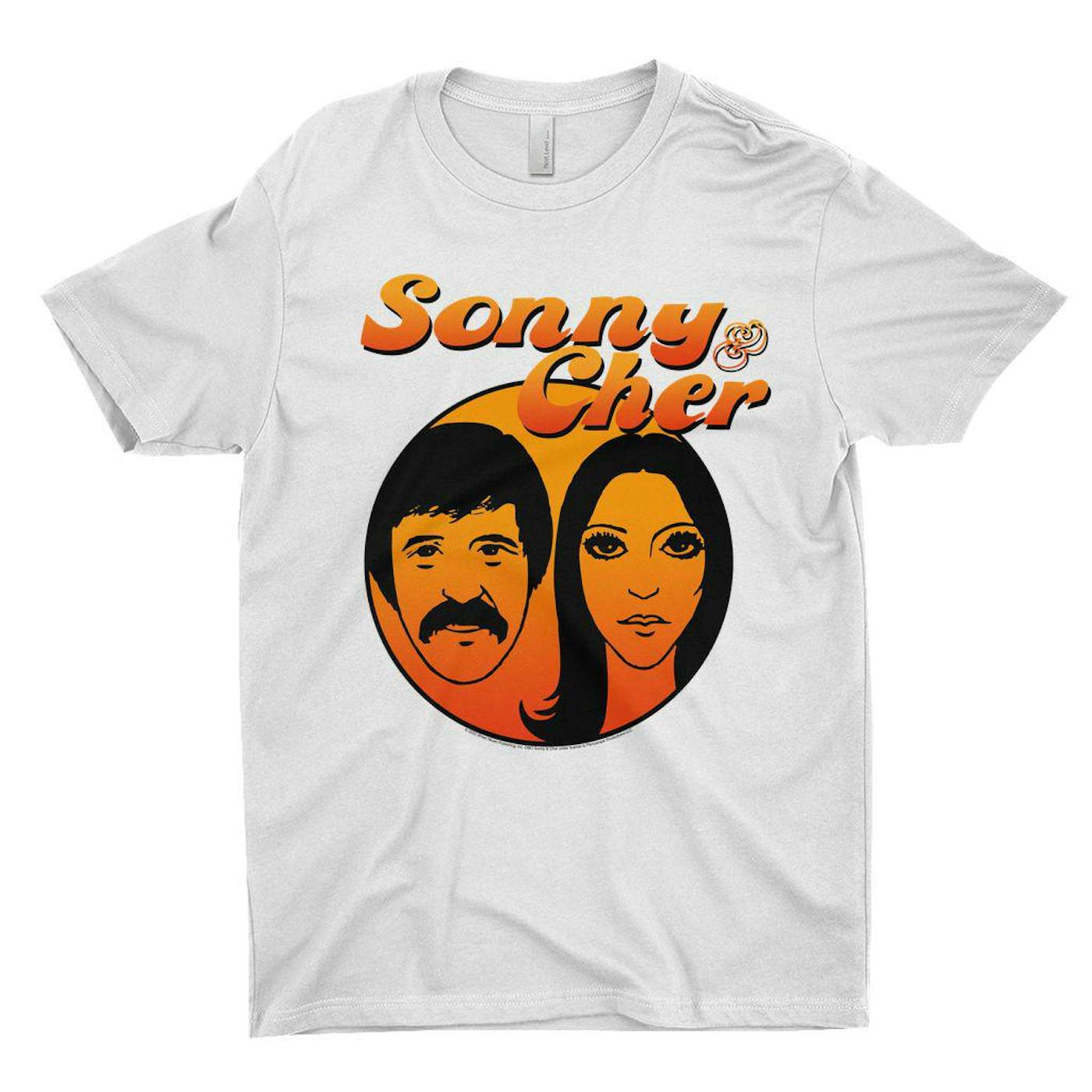 Sonny & Cher T-Shirt | Comedy Hour Illustration And Logo Ombre Sonny And Cher Shirt