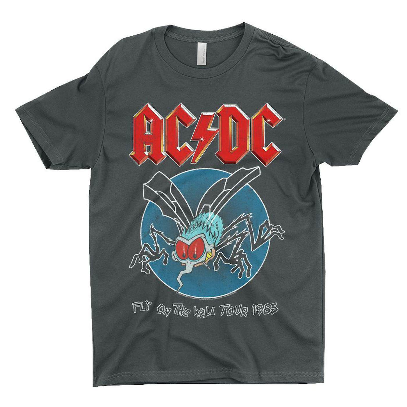 ac dc fly on the wall tour t shirt