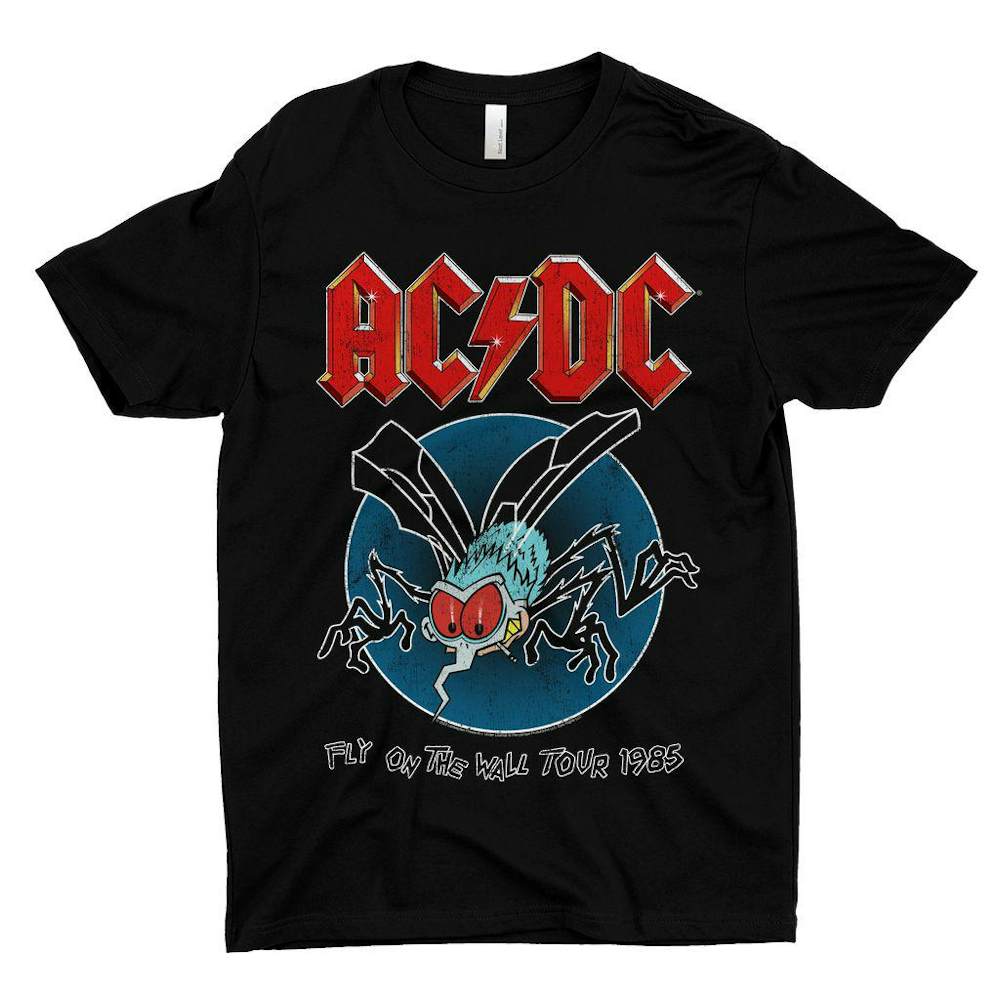 On AC/DC 1985 Fly Wall The T-Shirt Shirt | Tour