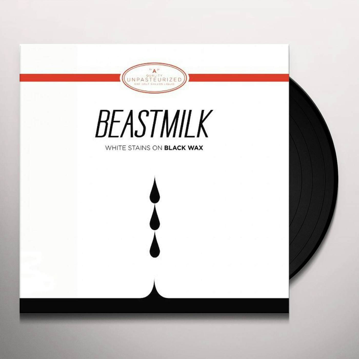 Beastmilk White stains on black wax Vinyl Record