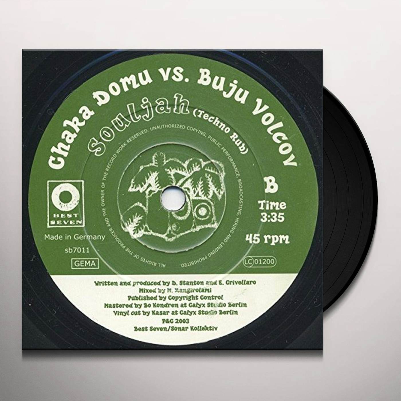 Chaka Domu / Buju Volcov SOULJAH Vinyl Record