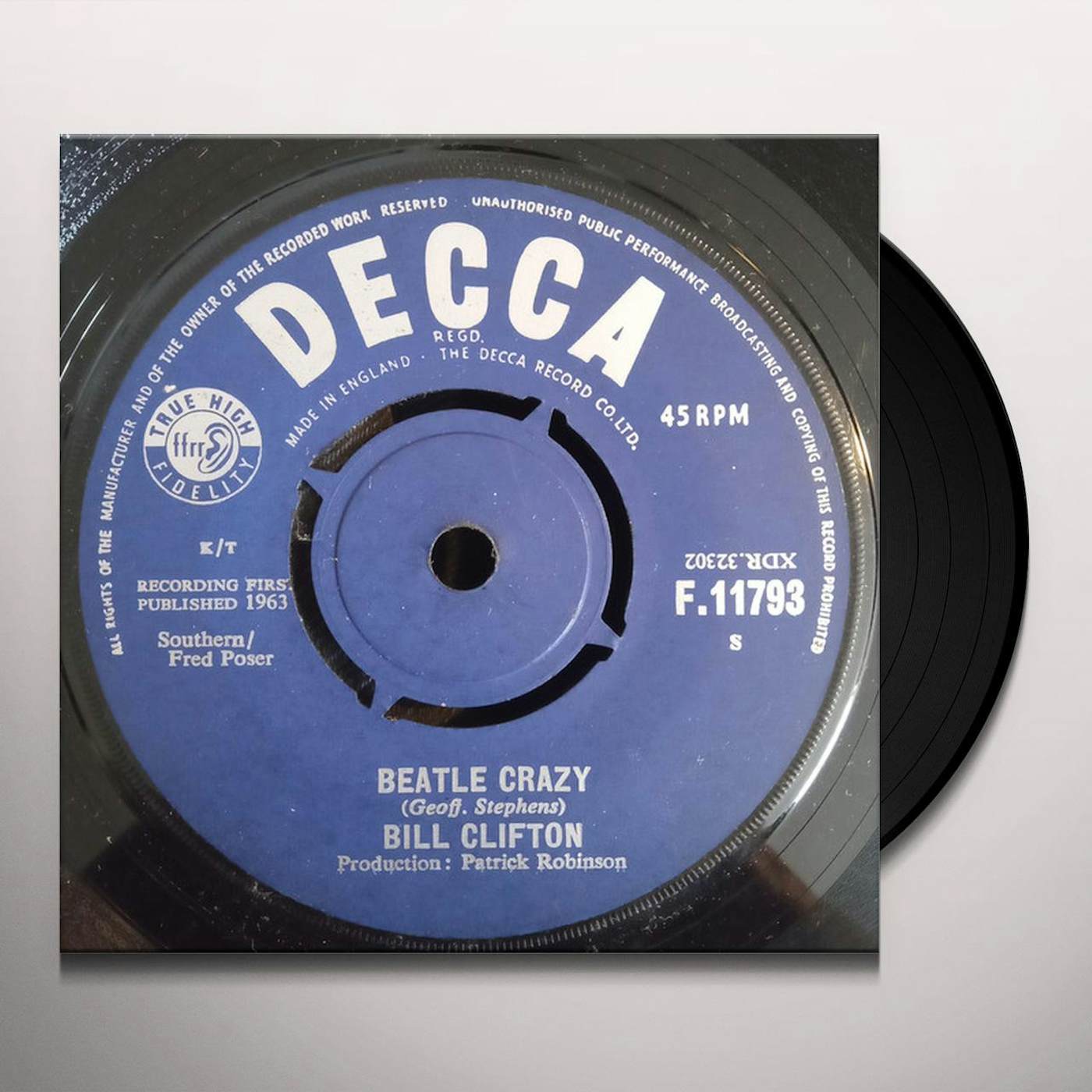 Bill Clifton BEATLE CRAZY Vinyl Record