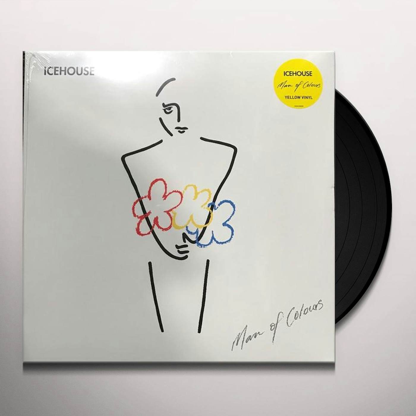 ICEHOUSE MAN OF COLOURS (YELLOW VINYL) Vinyl Record