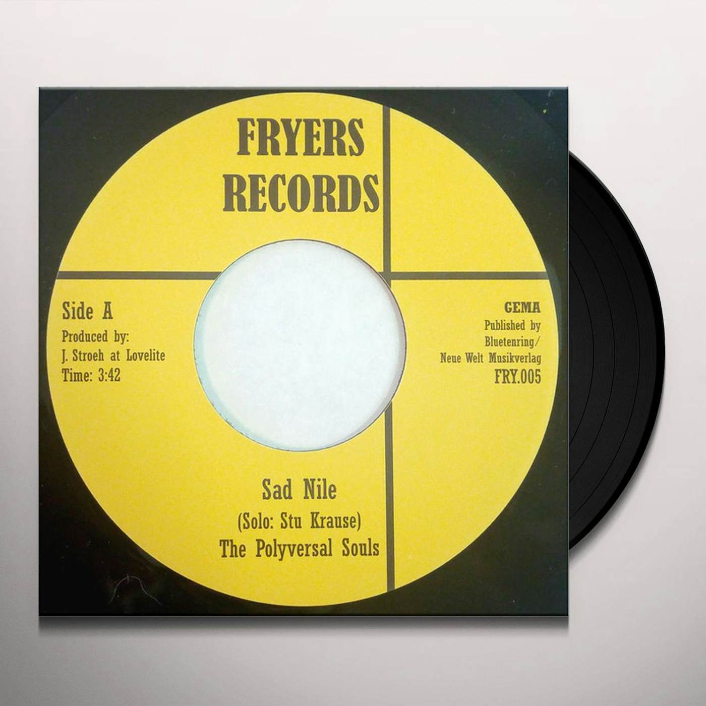 The Polyversal Souls SAD NILE/MUSWELLHILL RUN Vinyl Record - UK Release